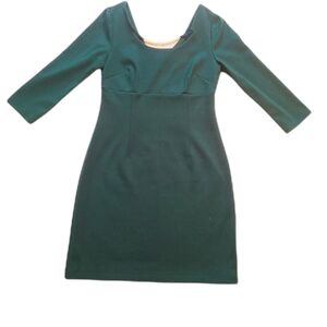 Laundry by Design Fitted Mini Dress Green 3/4 Sleeve, Size 6